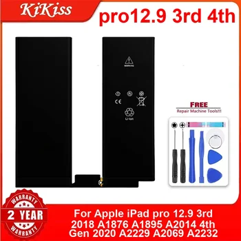 Batteria per Apple iPad Pro 12.9 3a 4a Generazione 2018 2020 A1979 A1983 A1876 A1895 A2014 A2043 A2069 A2229 A2232 A2233, Nuove Batterie