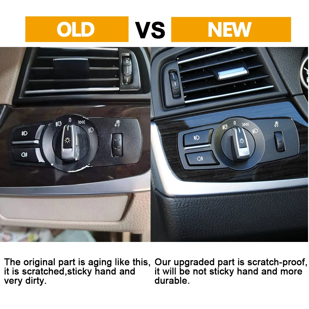 Scheinwerfersc halter Taste Licht Bedienfeld Nebels chein werfersc halter für BMW 5 6 7 Serie x3 x4 f02 f10 f18 f07 f06 f25 f26 – Detail 3