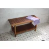 The Original 36" Spa Teak Shower Bench with Shelf  Premium Teak Oil 5