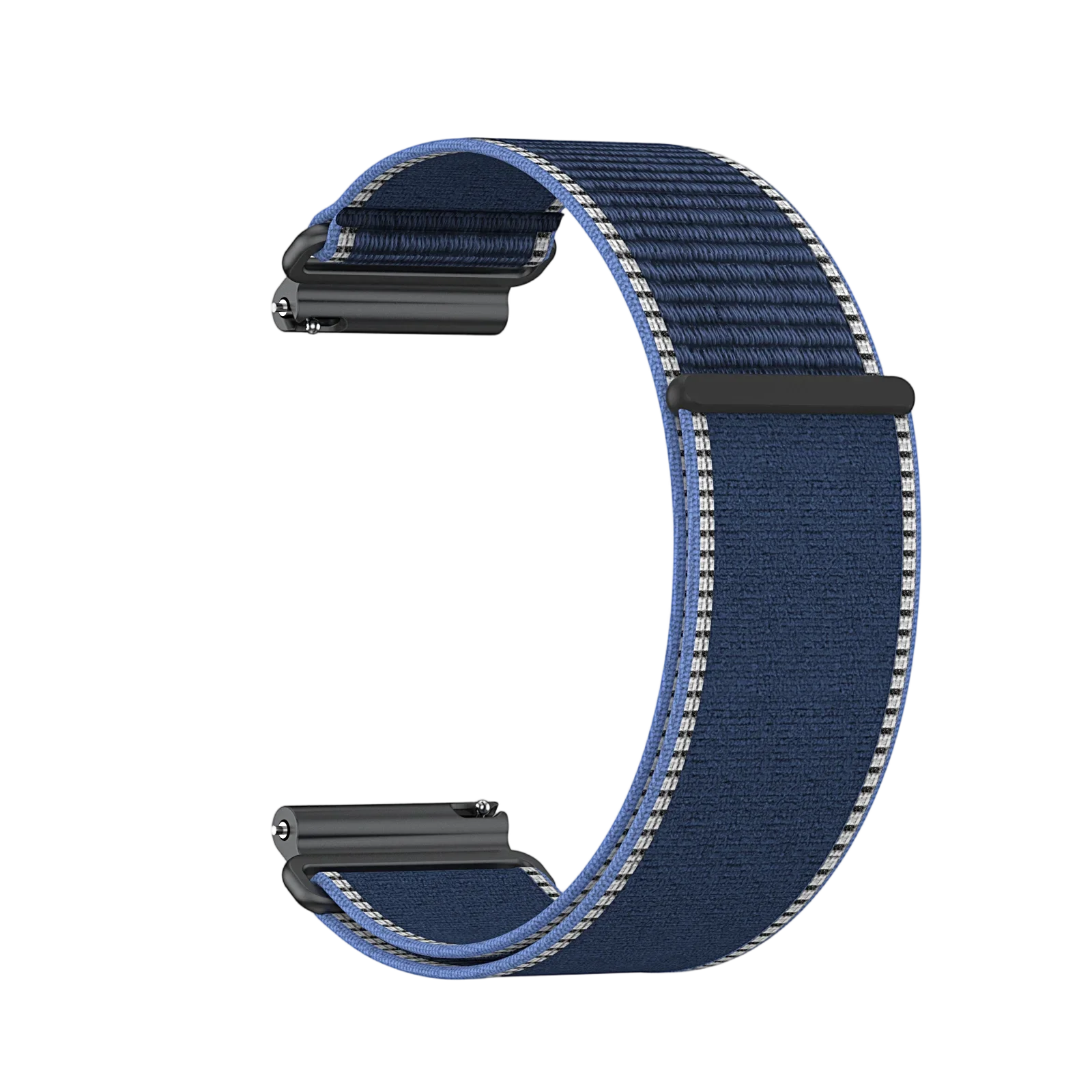 Premium Secure-Fit 24mm Nylon Strap with Metal Connector - Breathable & Durable Replacement Band