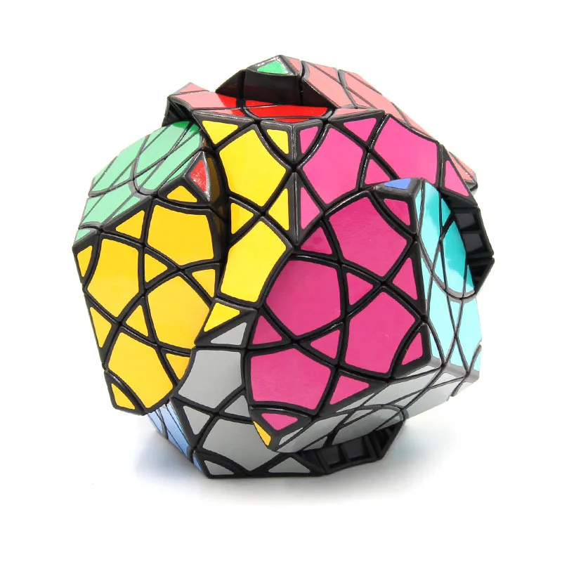 AJ Bauhinia Dodecahedron II Strange-Shape Magic Cube Twisty Puzzle Black Orange Ice Purple Body Limited Version Children Toy 4