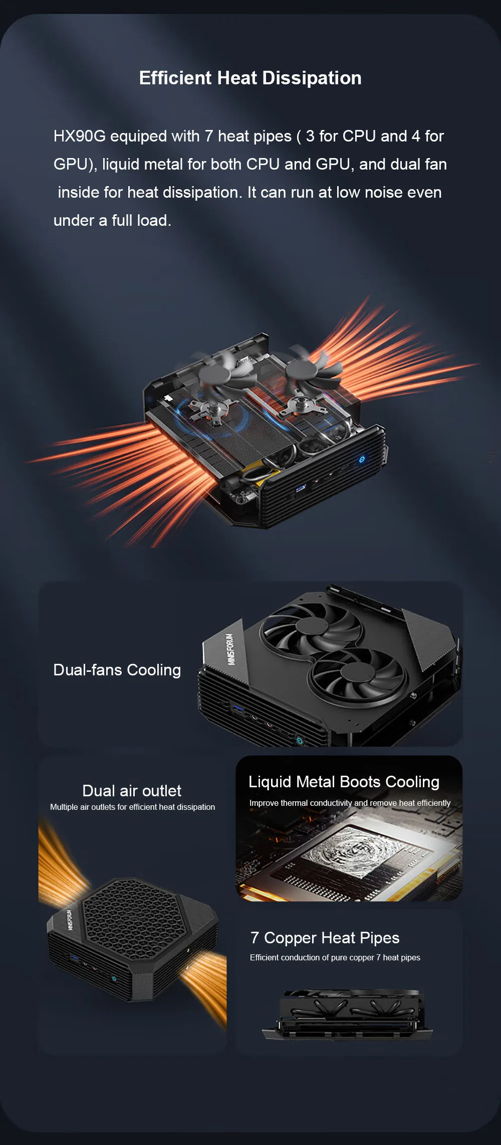 Minis Forum Mini Pc Hx90g Amd Ryzen 9 5900hx Radeon Adm Rx 6600m