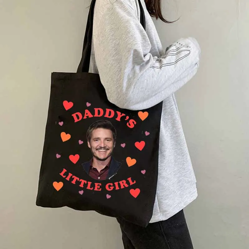 Pedro Pascal Canvas Shopping Bag 2023 Large Capacity Conventional Tote Bag  Fashion Printing Women's Shoulder Bag Simple Bags - AliExpress