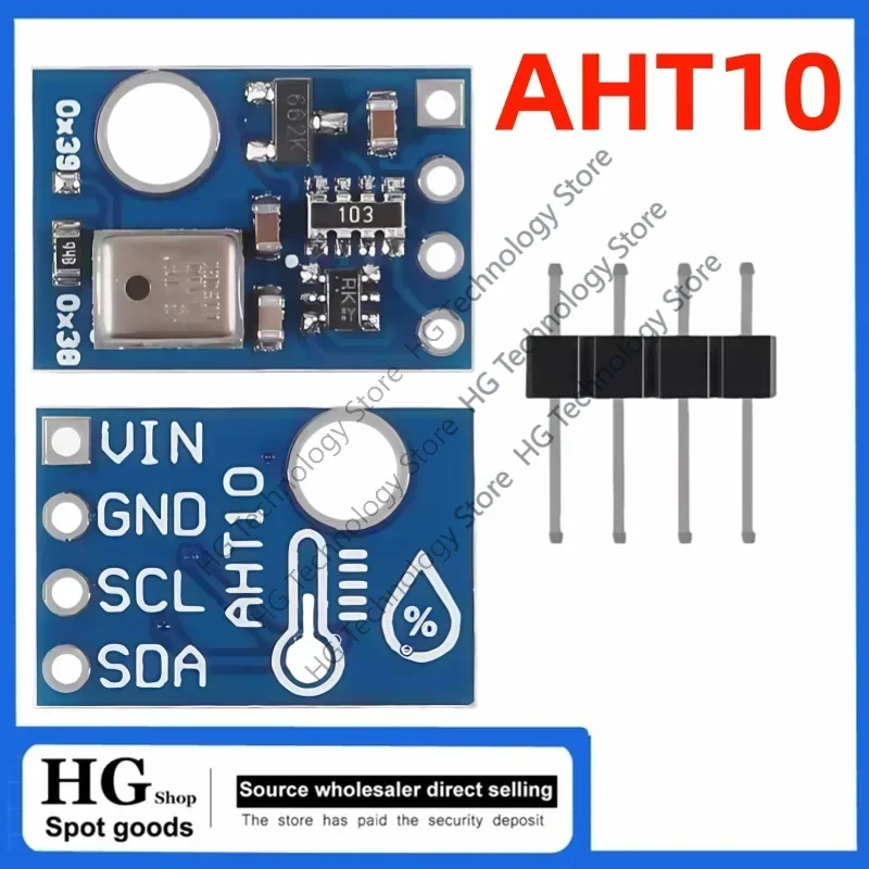 1-5 Teile/los AHT10 Hohe Präzision Digitale Temperatur und Feuchtigkeit Sensor Messung Modul I2C Kommunikation Kann SHT20