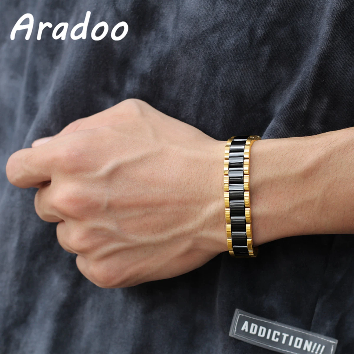 Braccialetto Magnetico In Rame Regolabile Con 8 Magneti, Unisex, Elegante Scatola Regalo In Pelle, Lunghezza 17,5 Cm - 3