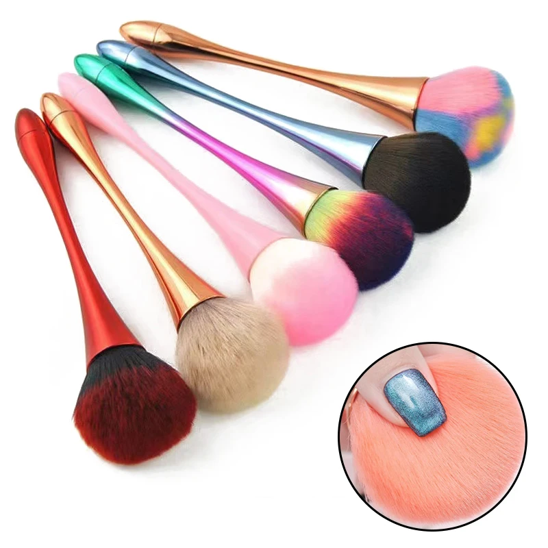 Nail Art Brush Remove Nail Dust Brush Acrylic UV Gel Polish Powder Cleaning Tool Manicure Accessories Beauty Makeup Brushes