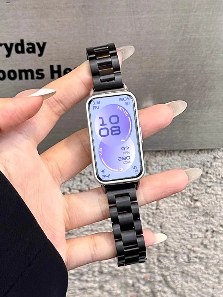 Stainless Steel Wristband Link Bracelet Strap for Smartwatch Accessories