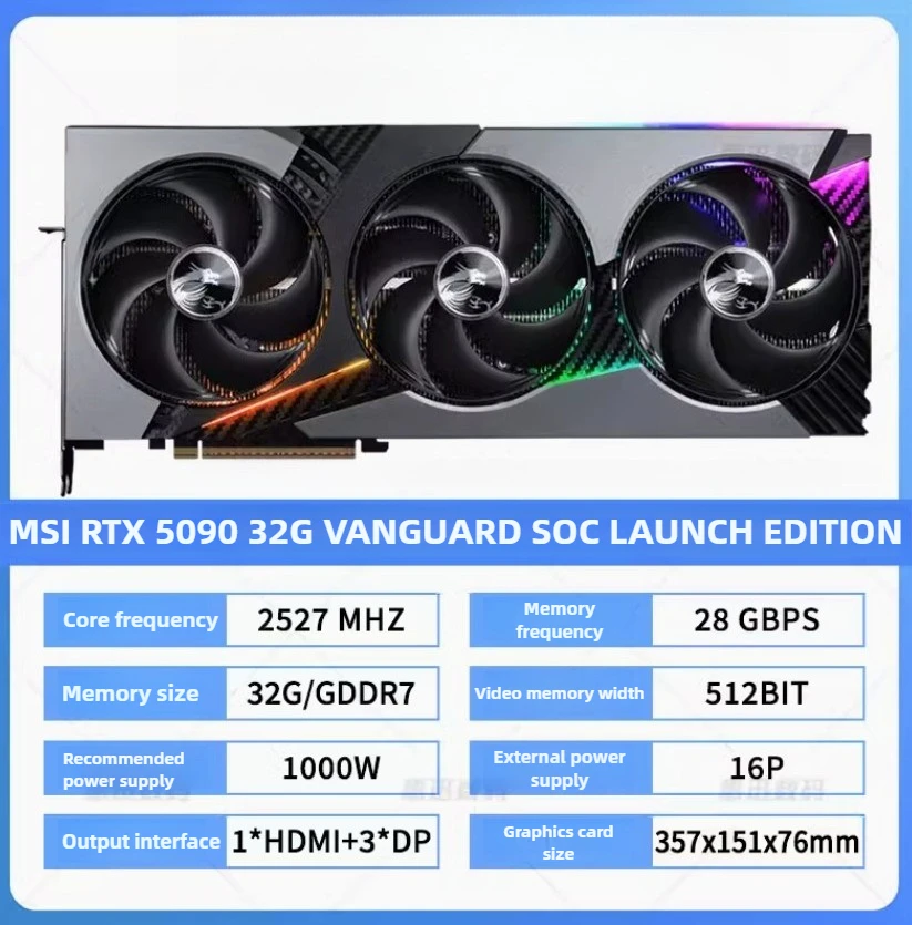 GeForce RTX 5090 D 32GB SOLID Desktop Indie Gaming eSports