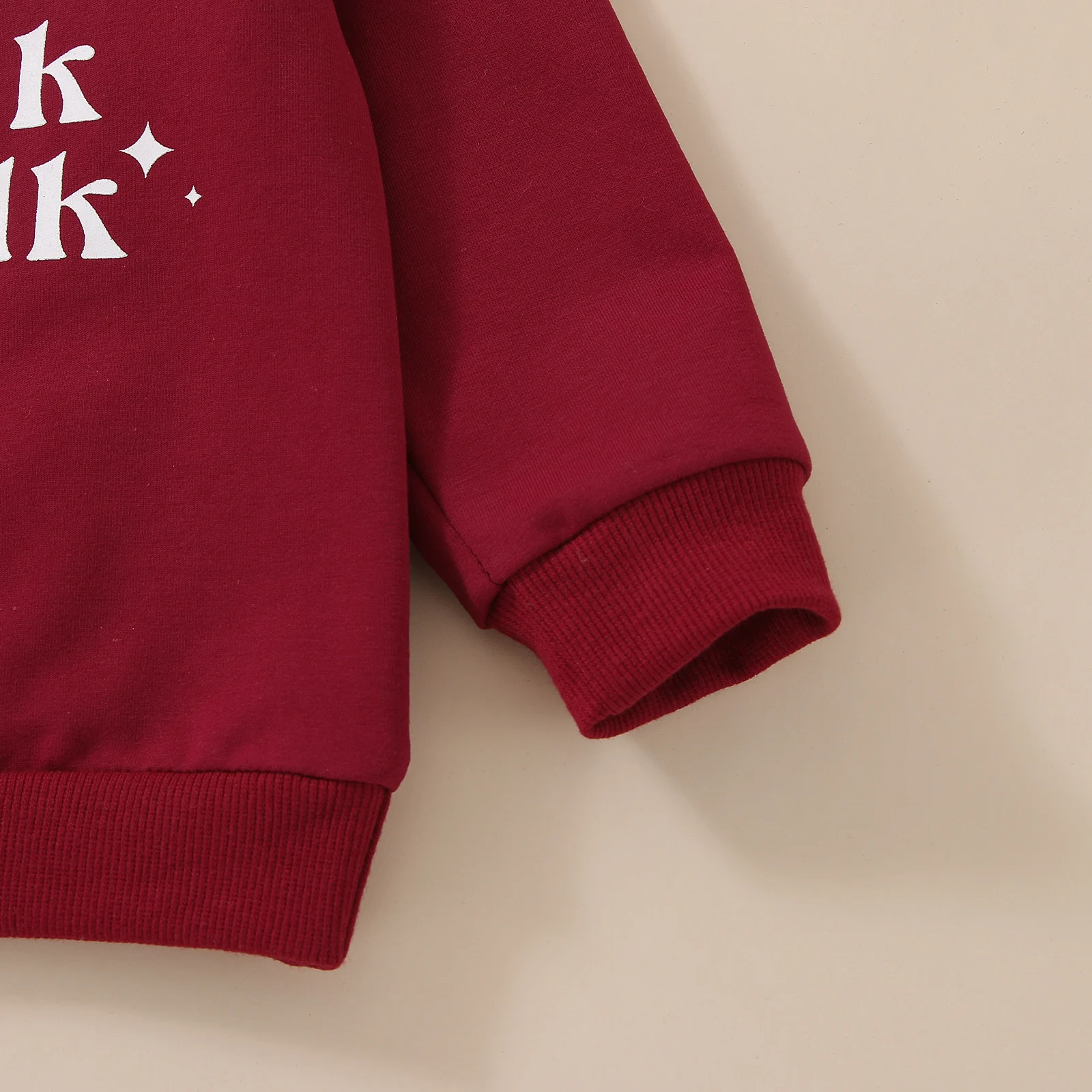 -10-17 Lioraitiin 0-24M Infant Baby Girl Autumn Sweatshirts Long Sleeve Red Sorry Santa I Drank The Milk Letter Printed Top