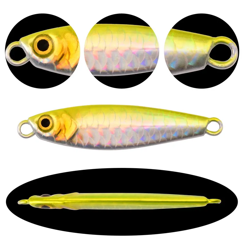 Trulinoya 97x18mm 60g Plomb Métal Jigging Cuillère Appâts Mer De Pêche