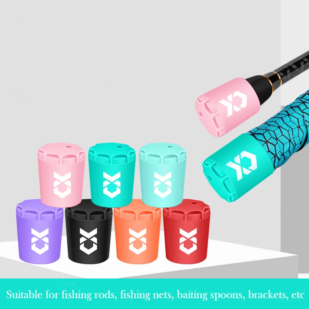 Silicone Fishing Rod End Cap Protector Elastic Lightweight Handle Protective Case Carp Durable Fishing Tackle Accessories