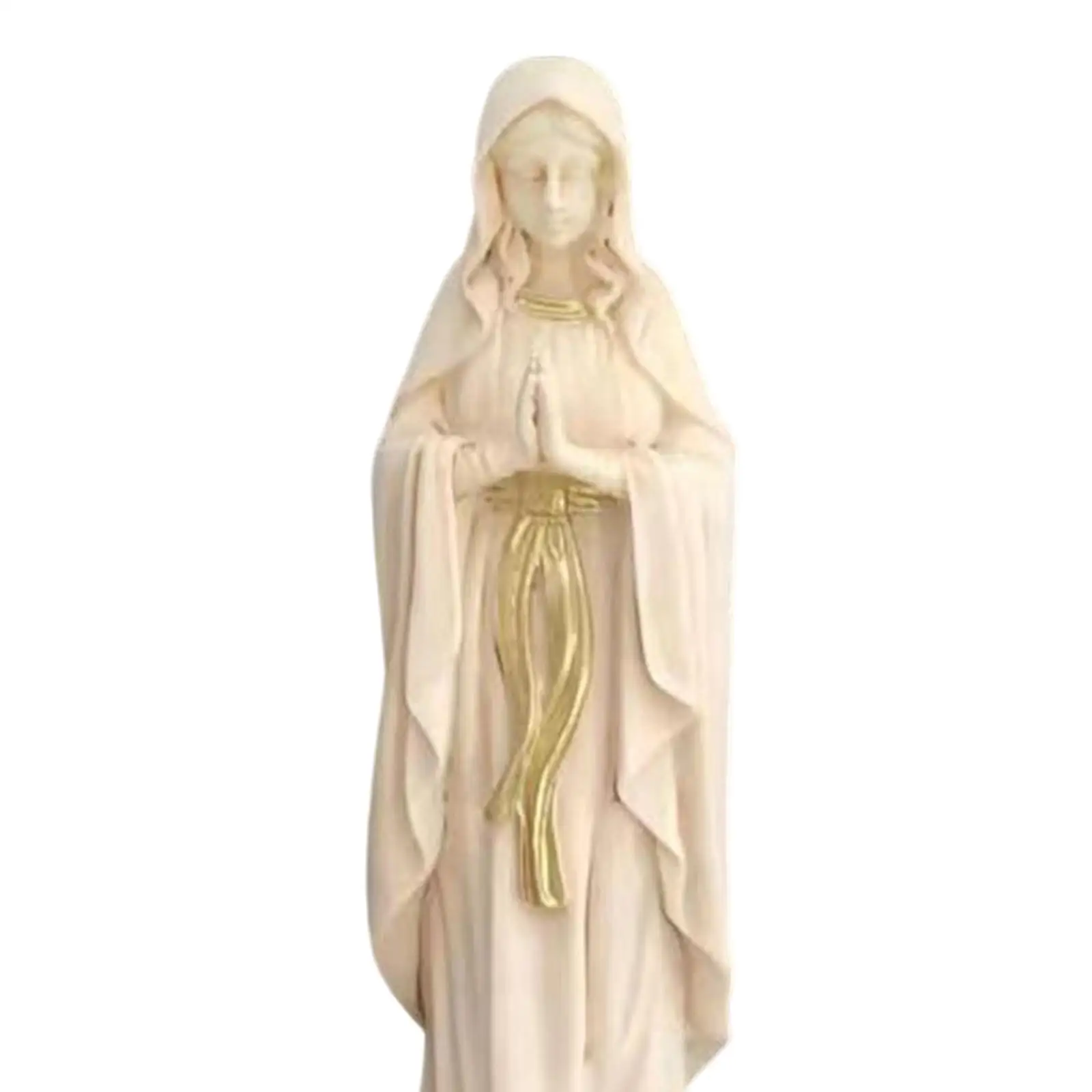 8 inch Mary Statue Standing Statue Art Crafts Resin Figurine Collection for Desktop Dining Room Home Office Decor
