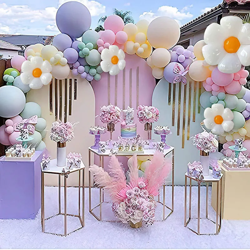 Pastel Balloon Garland Kit Daisy Balloon Garland Girls Birthday Wedding Baby Shower Daisy Theme Party Decorations birthday balloon set party balloon set birthday party decoration set balloon arch kit