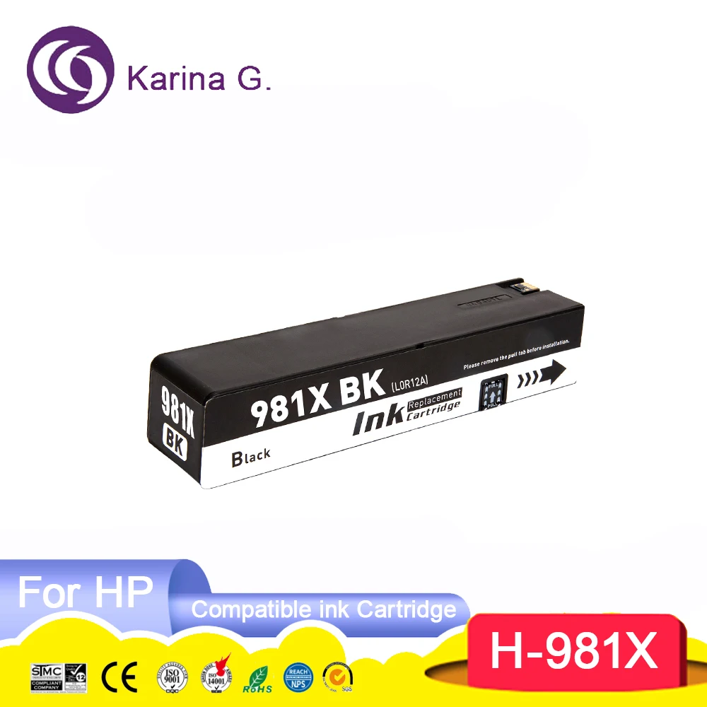 981A 981X 981X Premium Color Compatible Ink Jet Cartridge For PageWide Enterpri