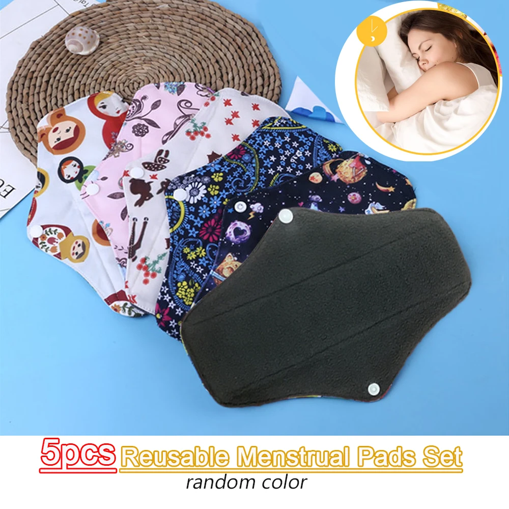 Reusable Menstrual Pads for Monthly Gaskets Women's Panties Washable Sanitary Napkin Female Hygiene Daily Towels Personal Health 2