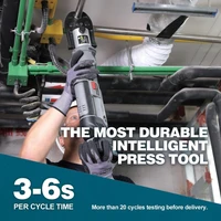 Tool Kit with 1/2" To 2" Pro Press Jaws for Copper Viega, 2pcs 4AH Battery, Fast Charger & Carrying Case, Tool Bag 2