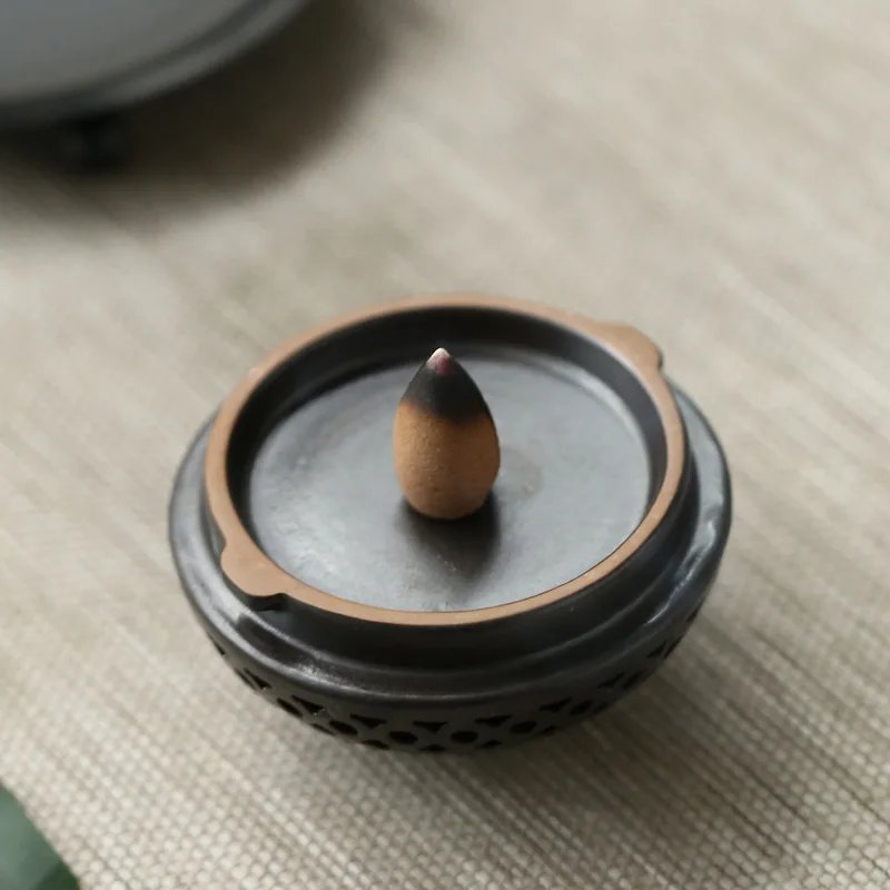 0023 Iron Frame Hanging Ball Incense Burner Creative Household Indoor Buddha Tea Ceremony Incense Burner Desktop Ornaments