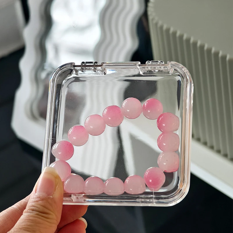 Clear Acrylic Bracelet Storage Box Convenient Jewelry Display Stand Holder Bangle Container for Multiple Bracelets