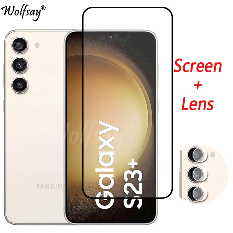 Vetro Temperato A Copertura Totale Per Samsung Galaxy S23 Plus Proteggi Schermo Samsung S23 Plus Vetro Per Fotocamera Per Samsung S23 Plus Glass