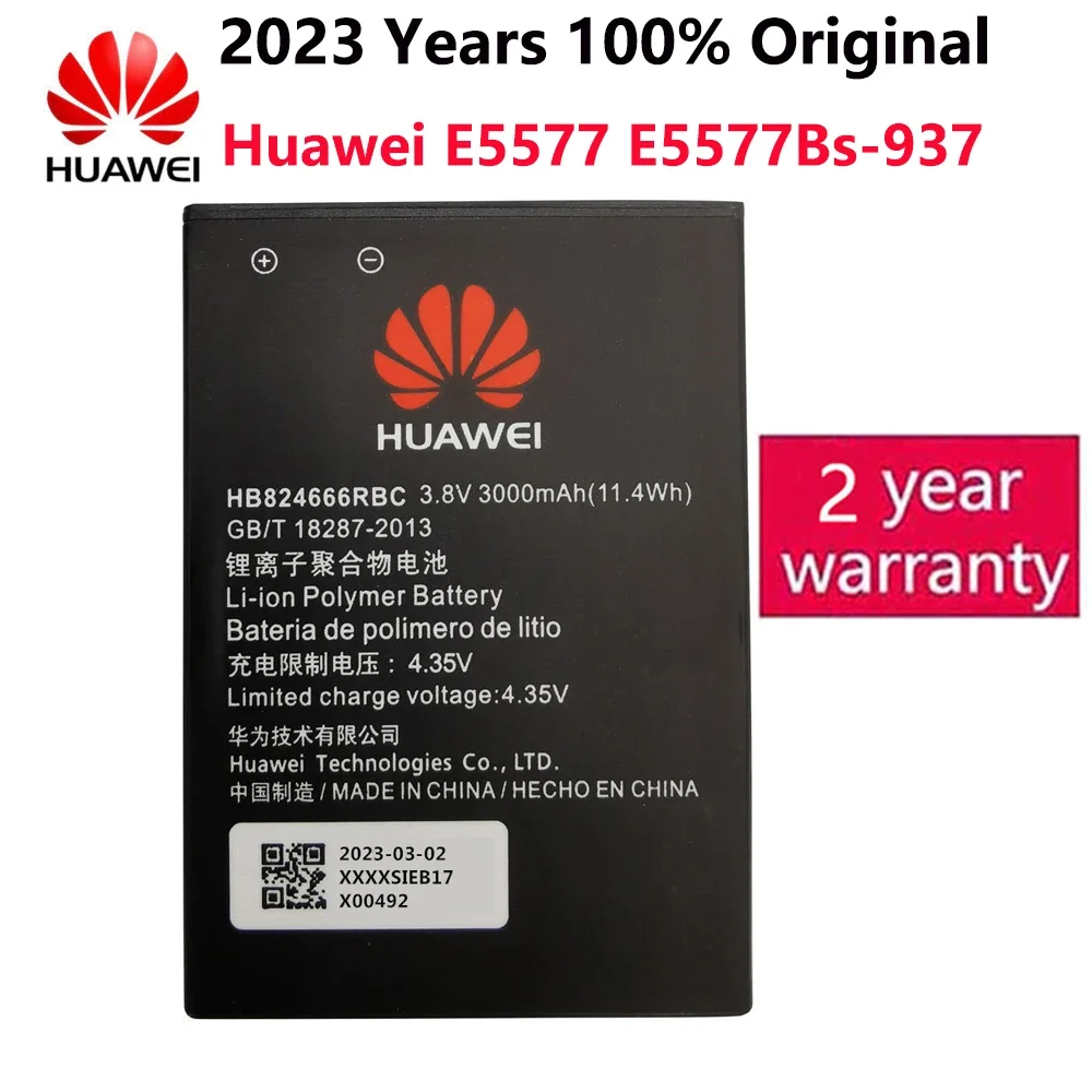 Оригинальная сменная батарея Hua Wei HB824666RBC для телефона Huawei E5577 EBS-937, Wi-Fi-роутер, литий-ионная батарея, емкость 3000 мАч Оригинальная сменная батарея Hua Wei HB824666RBC для телефона Huawei E5577 EBS-937, Wi-Fi-роутер, литий-ионная батарея, емкость 3000 мАч