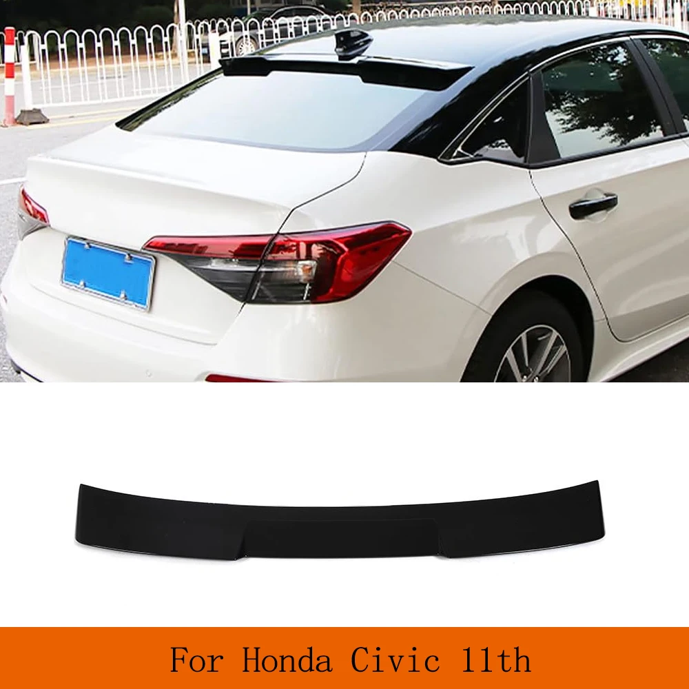 

Автомобильный задний спойлер для Honda Civic 11 поколения седан 2022 2023 Автомобильный задний спойлер для окна на крыши блеск черный задний спойлер