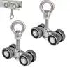 Taller Strut Channel Trolley Assembly Heavy Duty Sliding Door Linear Guide Bearing Top Mounted Channel Steel Shaft Hanging Wheel 1
