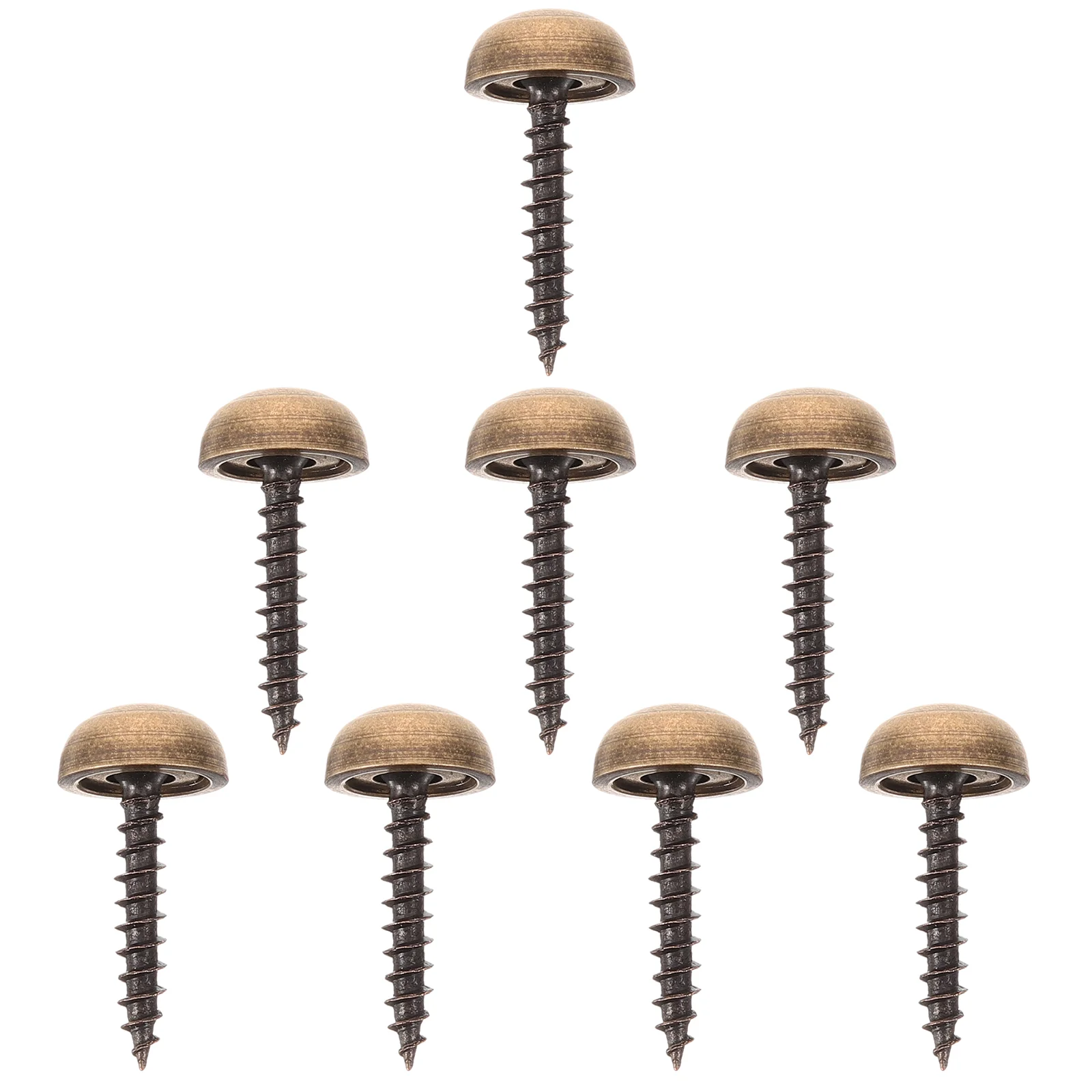 

8pcs Upholstery Tacks Mirror Fixing Screws Mirror Screws with Decorative Caps