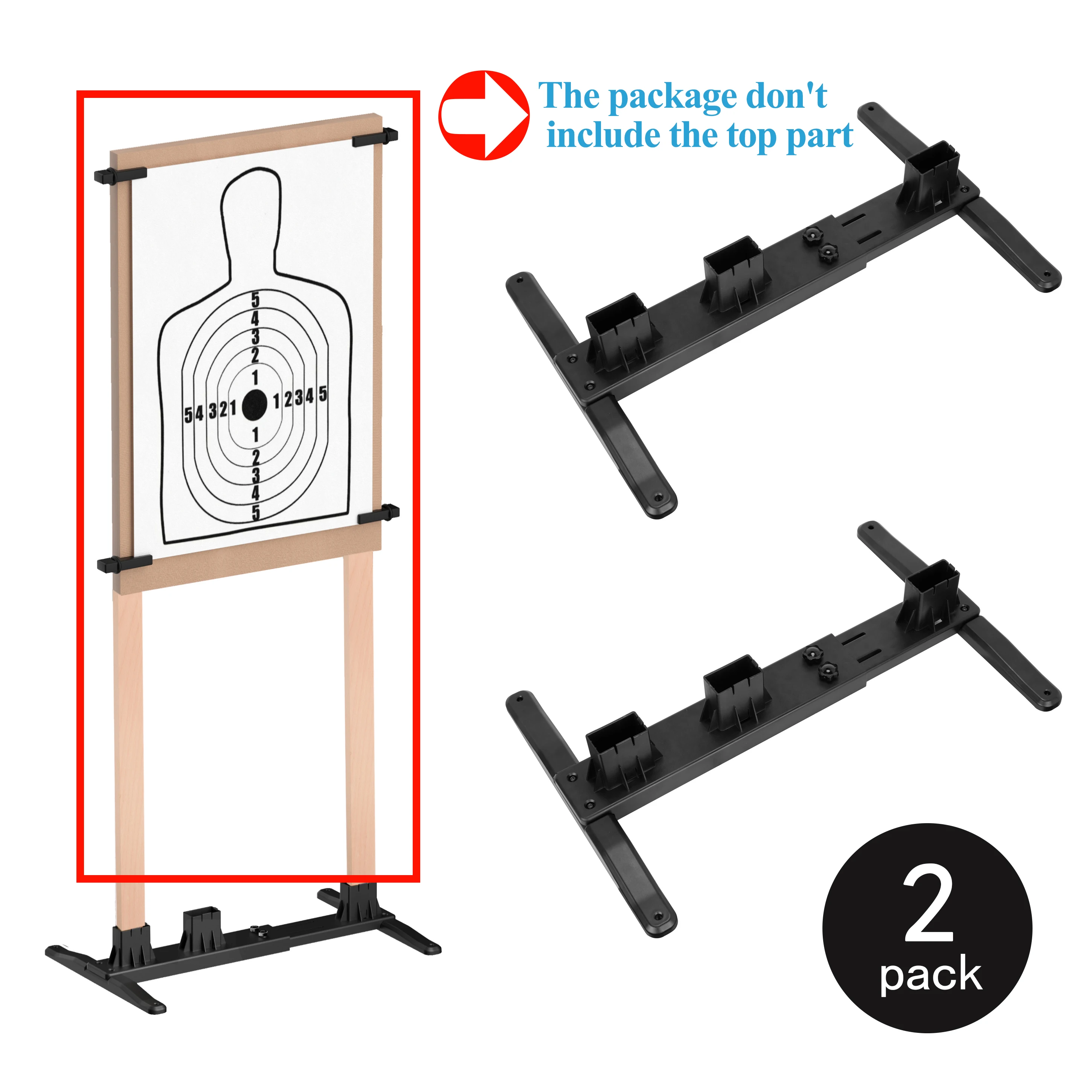 Cible métallique en Acier résistant pour tir. Pack Steel Target