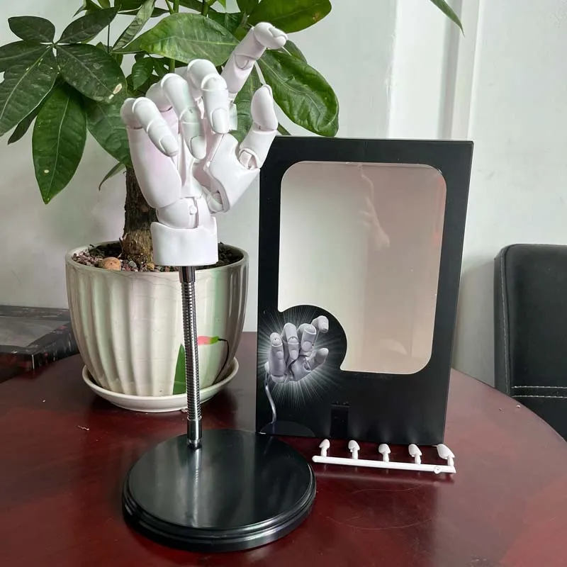 1:1 손 관절 손가락 생체 공학 액션 피규어, 슈퍼 시뮬레이션 핸드 드로잉 스케치 아트 페인팅, 애니메이션 바디 이동식 모델 장난감, 21cm