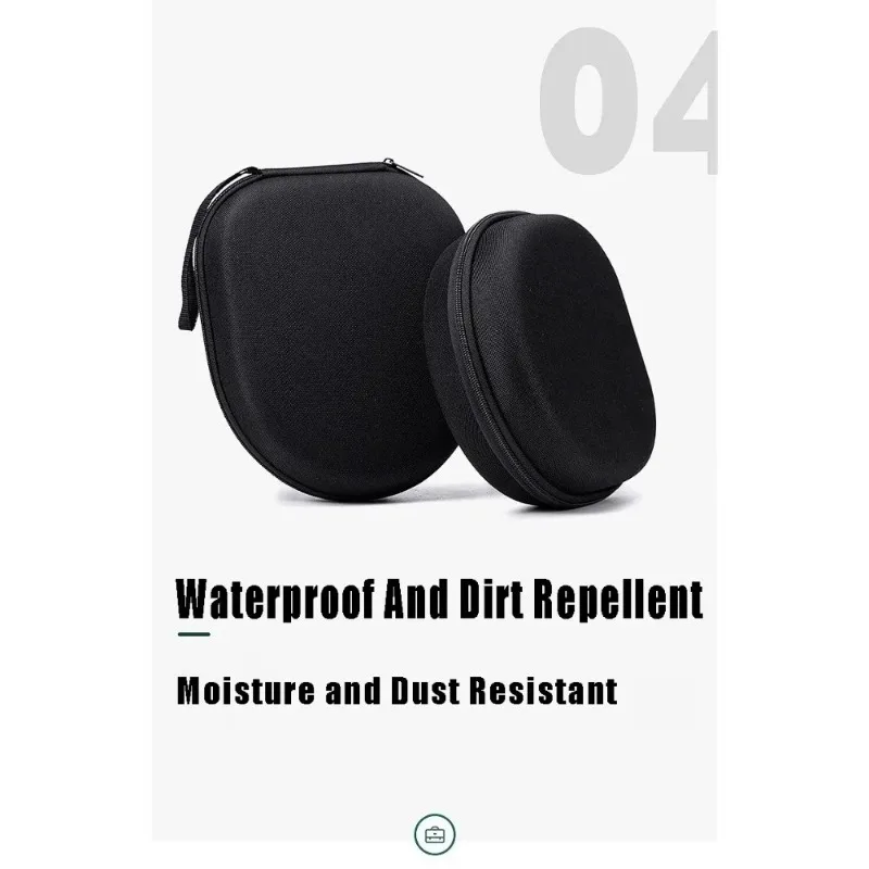 Durable Portable Over-Ear Headphone Storage Pouch with Shockproof Protection