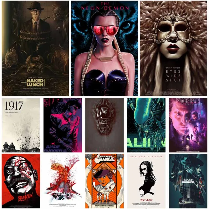 

Modern Home Decoration Accessories Decorative Paintings Wall Art Movie Poster Aesthetic White Paper Posters for Room Decor Mural