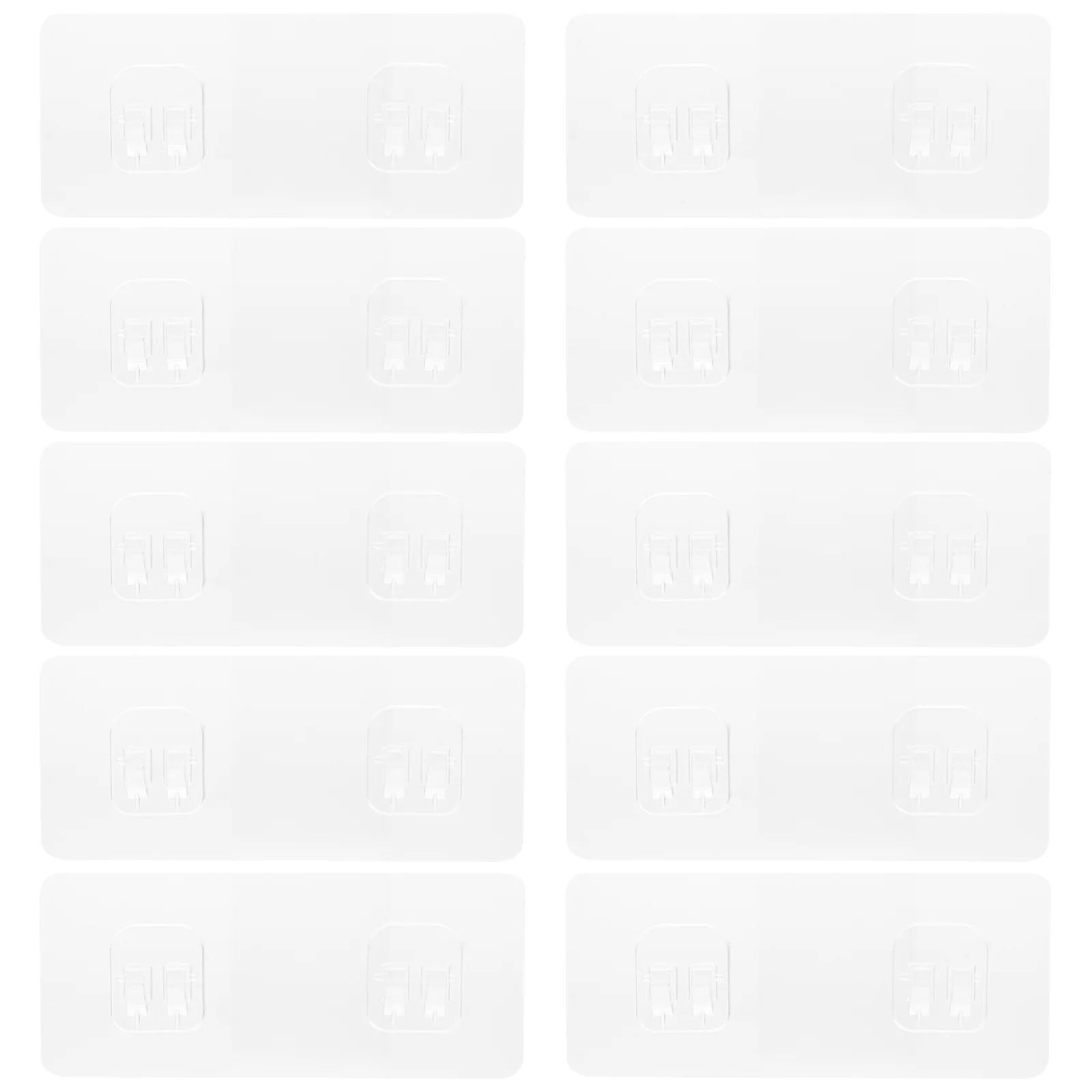 

20 Pcs Tracelss Paste Snatch Bathroom Coat Hanger Wall Mount Stickers Transparent Adhesive for Corner Shower Rack Soap Hanging