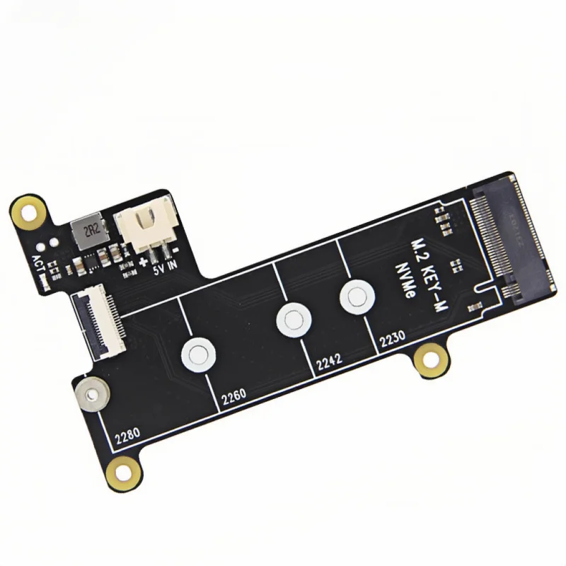 키-M SSD 쉴드 어댑터 보드, 라즈베리 파이 5 PCIE-M.2 NVMe, X1001, HAT 2280 2242 2230