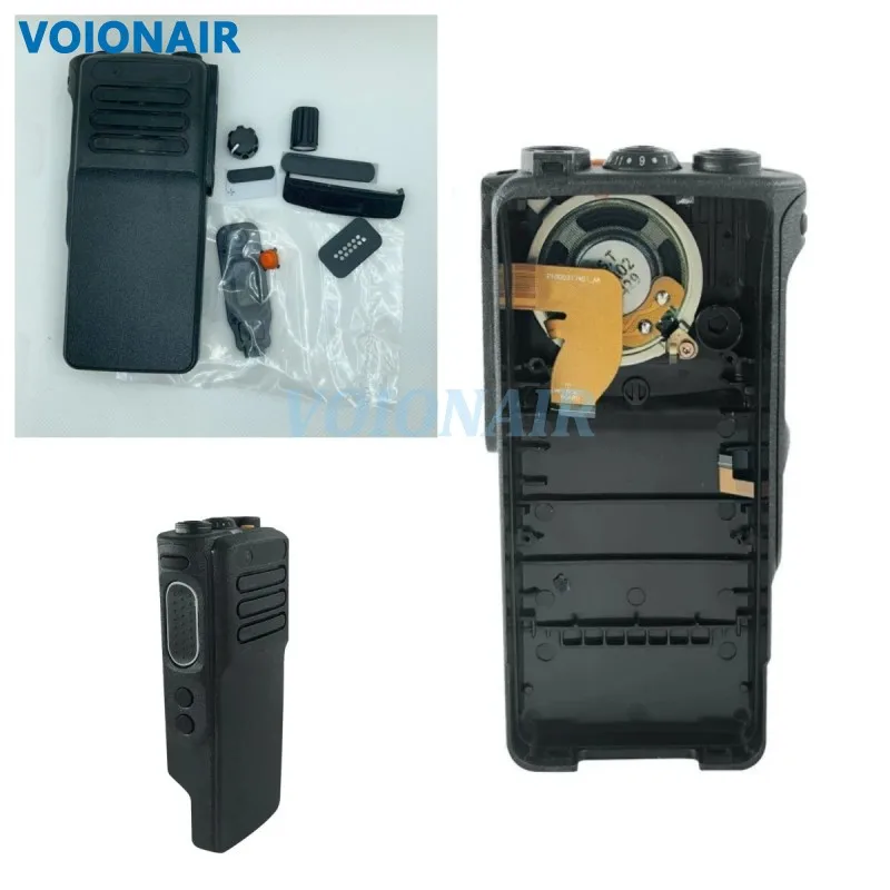 Voionair Sostituzione Alloggiamento Refurb Custodia Anteriore Con Altoparlante Per Motorola Dp4400E Xpr7350E Dgp5050E Xir P8600I Gp328D + Radio
