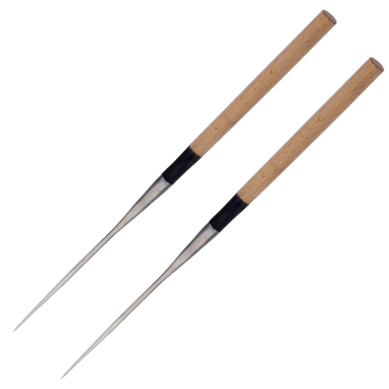 

Stainless Steel Japanese Sushi Chopsticks: 2Pcs 150mm Long Japanese Chopsticks Sashimi Chopsticks with Wood Handle Sushi