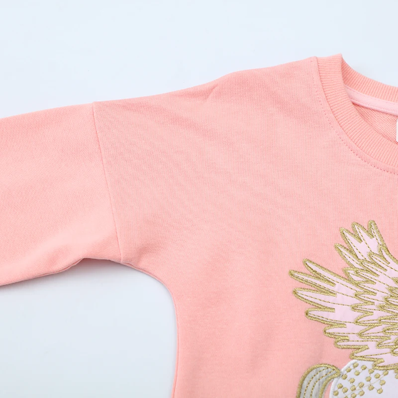 Baby Girls Hoodies Kids Clothes Children's Clothing 2025 New Autumn Spring Embroidery Unicorn Infants Sweatshirts