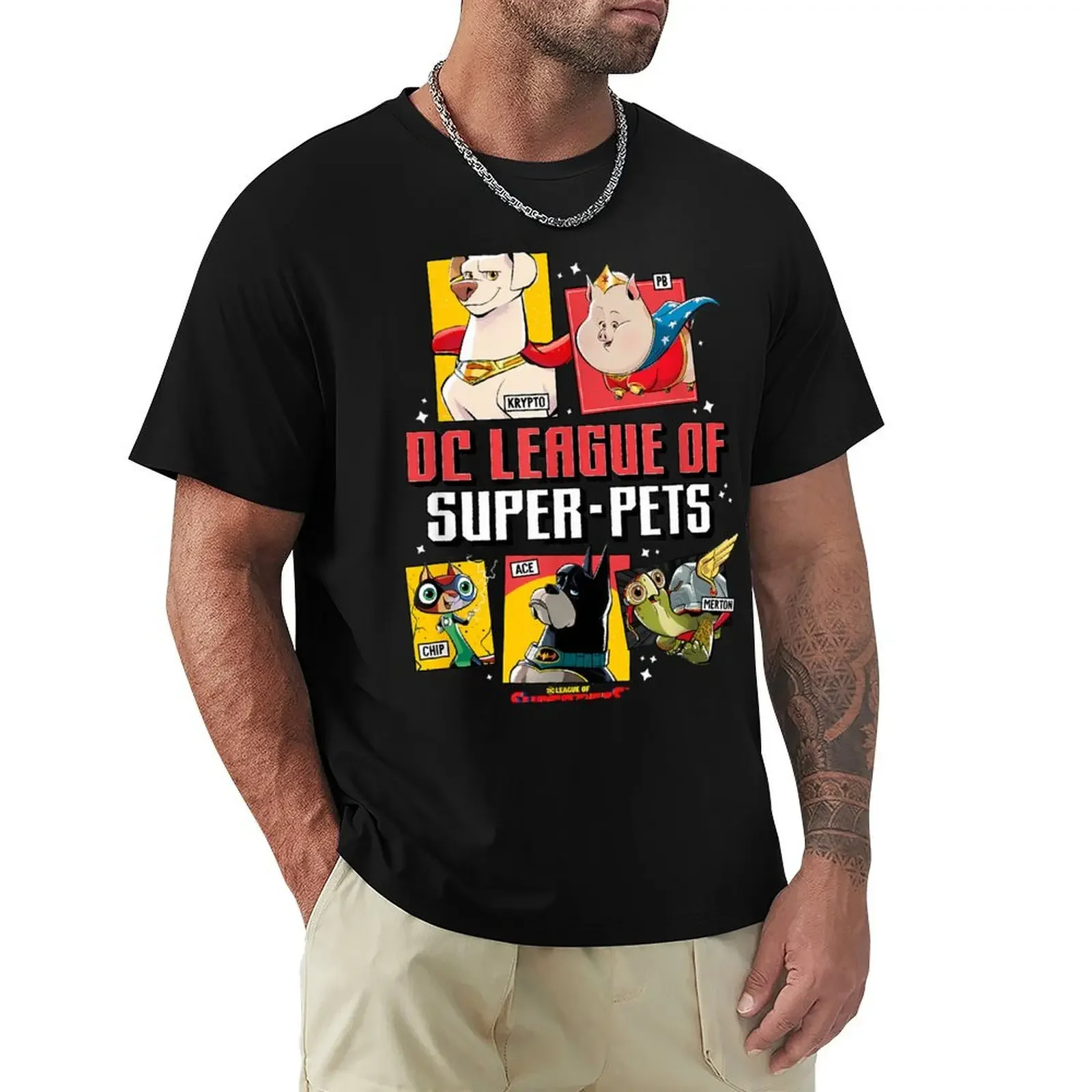 

DC League of Cartoon - DC League of Movie T-shirt sports fans sublime oversizeds t shirts men