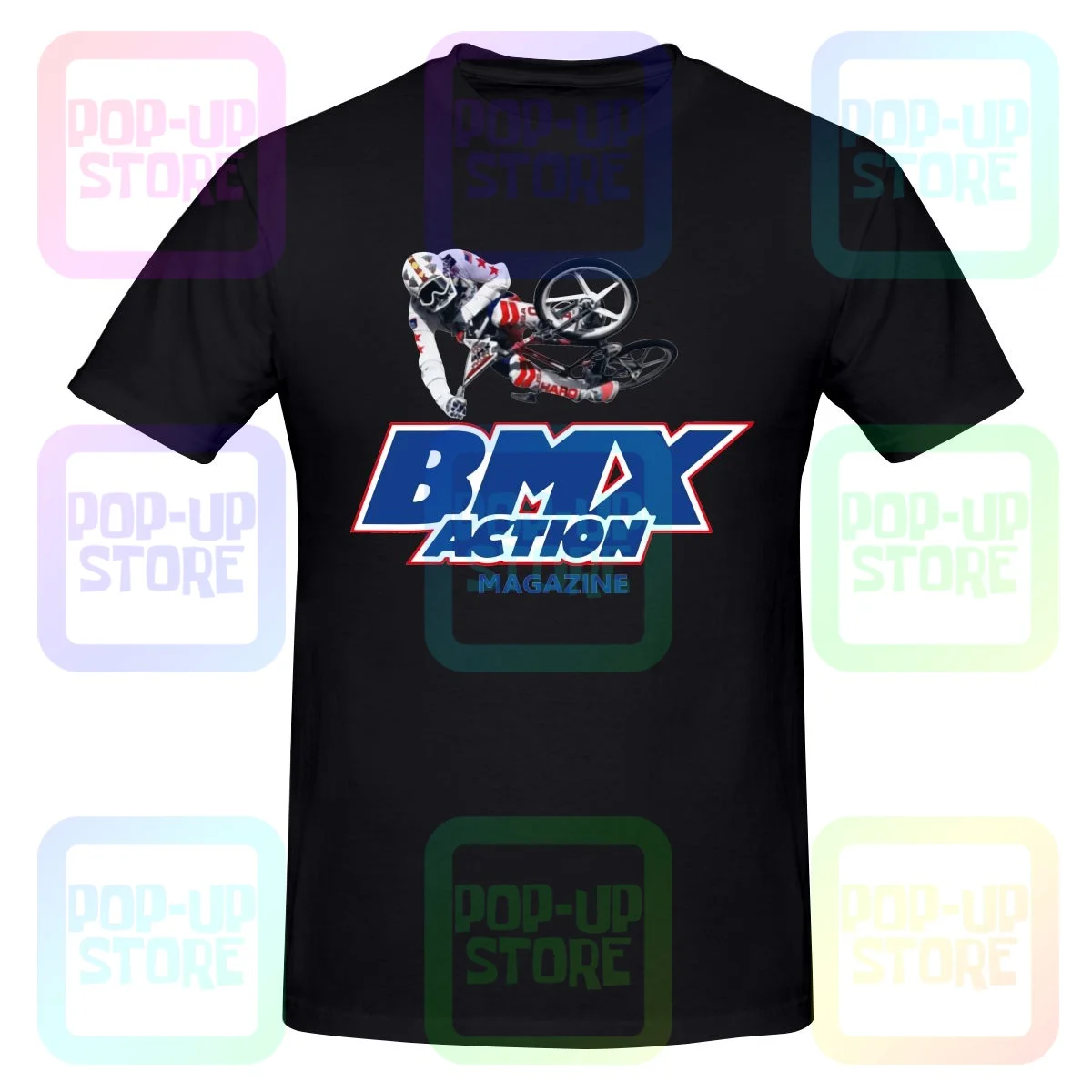 Bmx Action Magazine Ramp Jump Freestyle Racing Bike Haro Hutch Skyway Shirt T-Shirt Tee Soft Vendita Calda