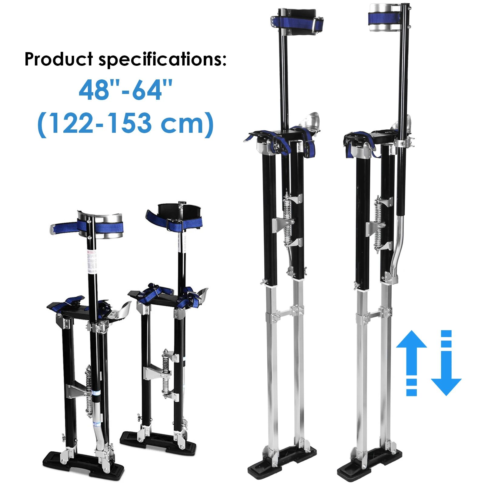 Aluminum Alloy Stilt Adjustable Heights Climbing Tool