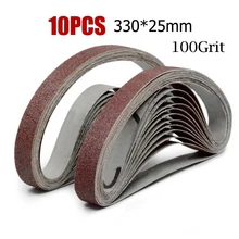 10/20pcs 10*330mm Grinding Polishing Sanding Belt Sander Alumina 40-600 Grit #jp