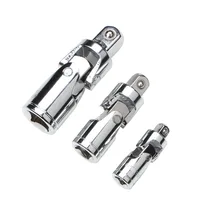 1/4" 3/8" 1/2" Socket Wrench Universal Joint Cr-v Alloy Bendable Adapter Socket Tool Air Impact Wobble Socket Adapter Hand Tool 2