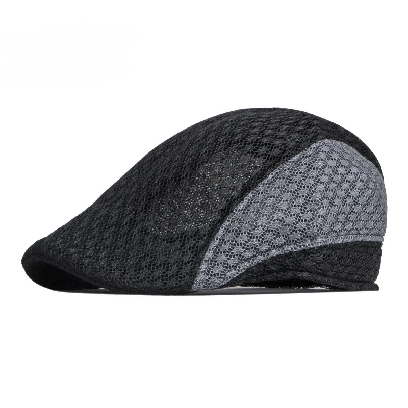 

Quick-drying Newsboy Cap Breathable Mesh Hollow Berets Hat For Men Convenient Spring Summer Beret Retro Sun Hats Painter Caps