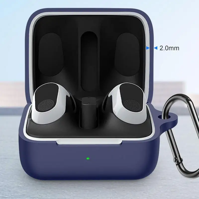 For SonyINZONE Buds silicone case INZONE Buds Cover Protective Sleeve With Carabiner forSony inzome earbuds wireless headphones disney silicone earphone case with hook for samsung galaxy buds live buds pro wireless bluetooth headphone protective cover