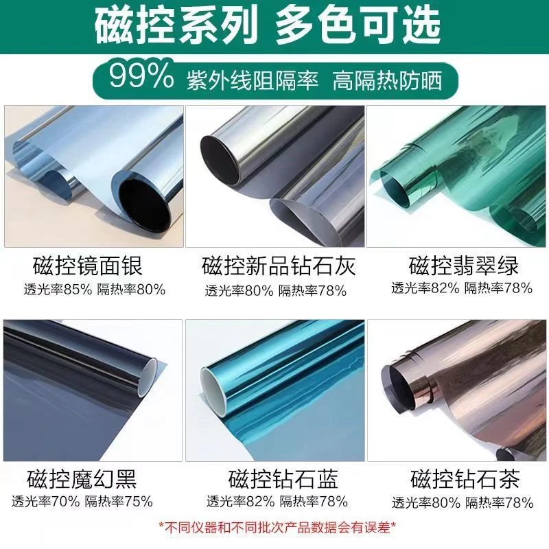 Glass Film Shading Sunscreen Insulation Film Home Window Sticker One-way Perspective Anti-peep Privacy Reflective Sunshade