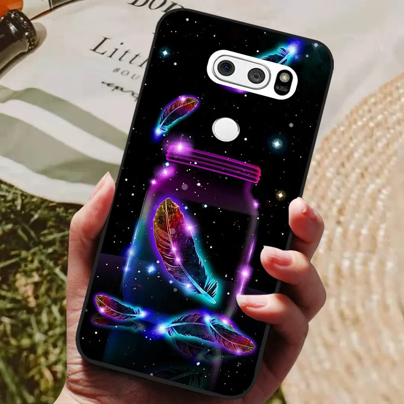 Hybrid Fashion Graphic Case For LG V30 & LG V30 Plus - Silicone & Polyester Design