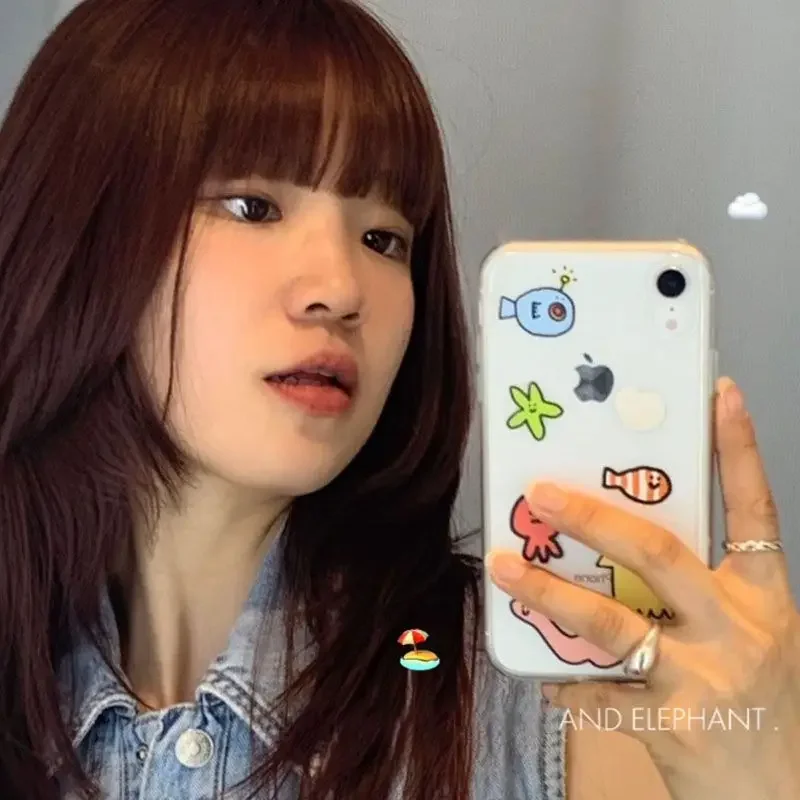 Cartoon Kawaii Ocean Creatures Cute Lucky Phone Case Cover