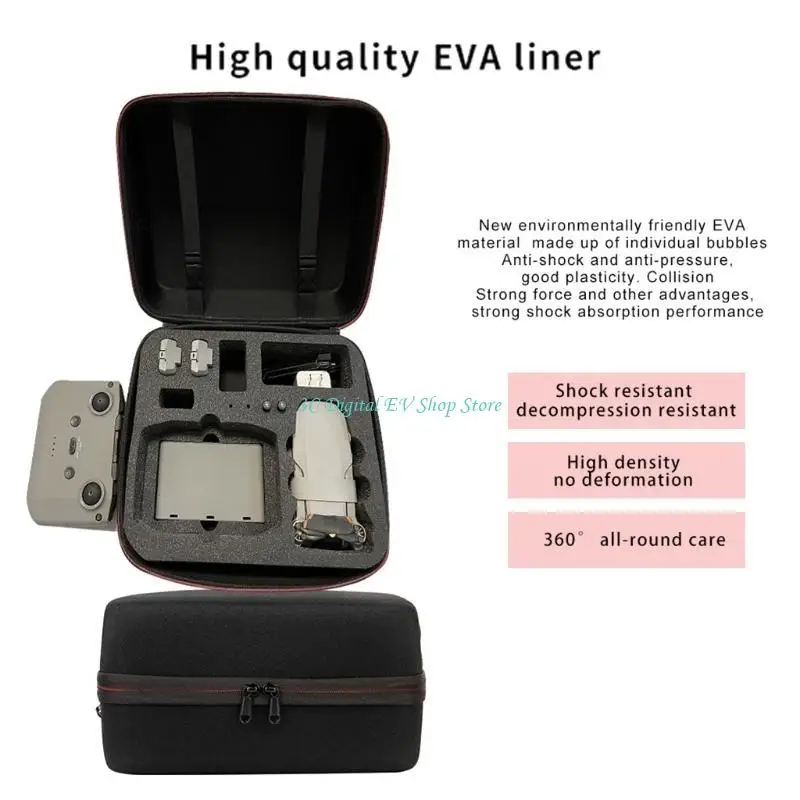 E74D Wasserdichte und verschleißfeste Tragetasche für Case Hard für Shell Umhängetasche Crossbody für Mini 2 – Detail 7