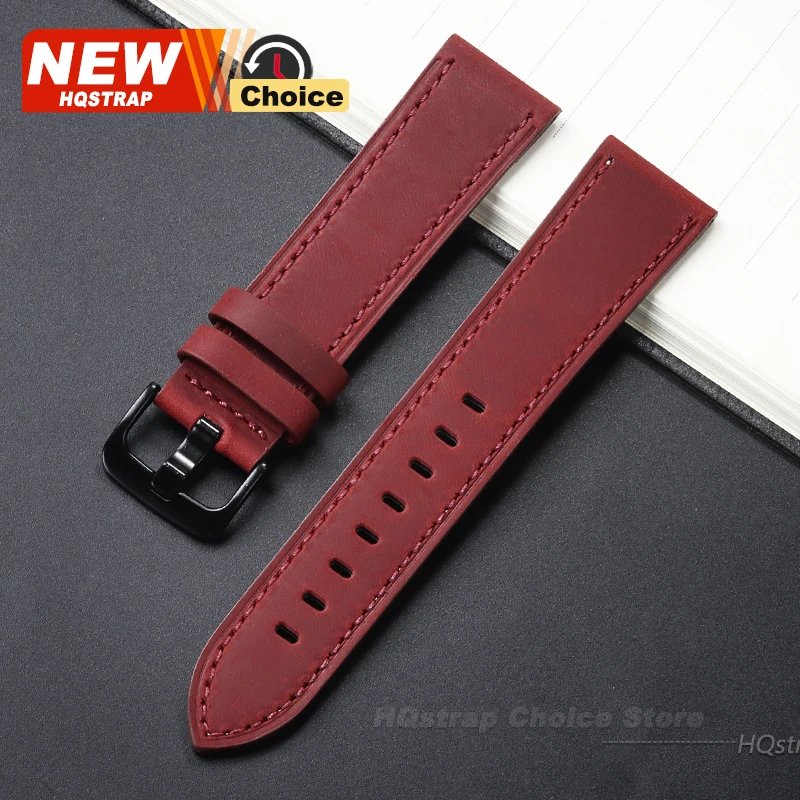 Premium Genuine Leather Watchband Replacement - Universal Strap