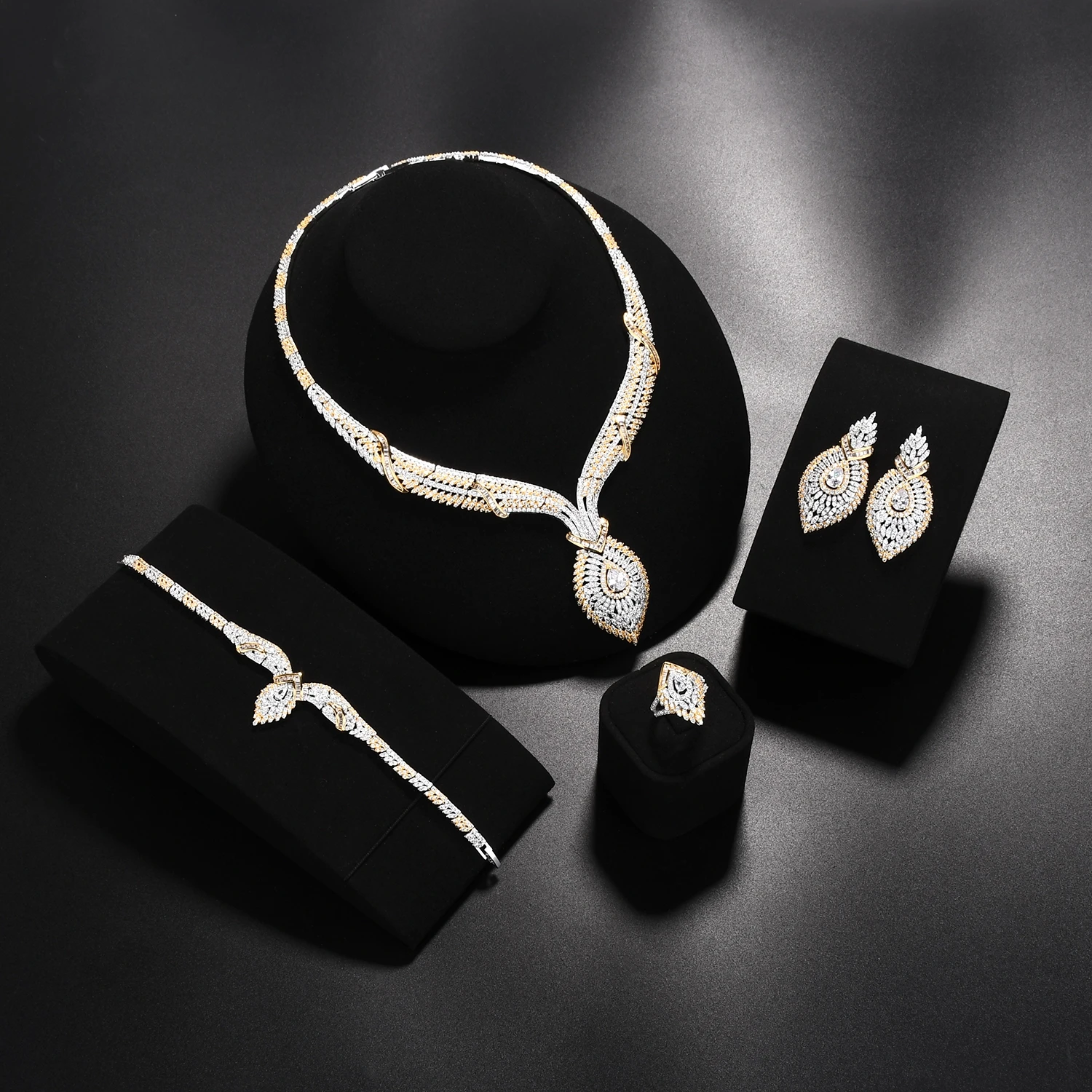 

Fashion design exquisite wedding party for women wedding jewelry set cubic zircon
