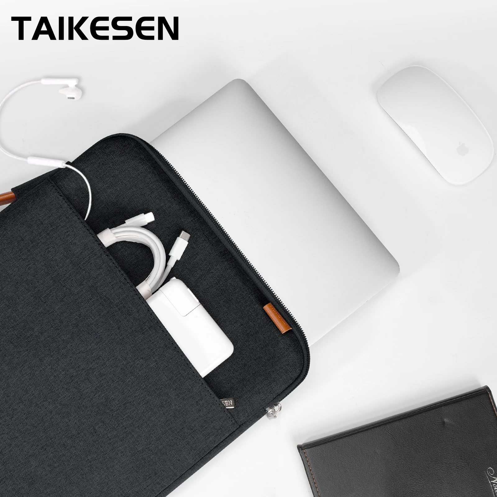 Laptop Case 12 13 15.4 15.6 Polegadas Manga de Transporte para Macbook Air m2 13.3 Pro 14 m1 Capa Huawei Xiaomi hp Dell Lenovo Shell Bolsa - Imagem 2